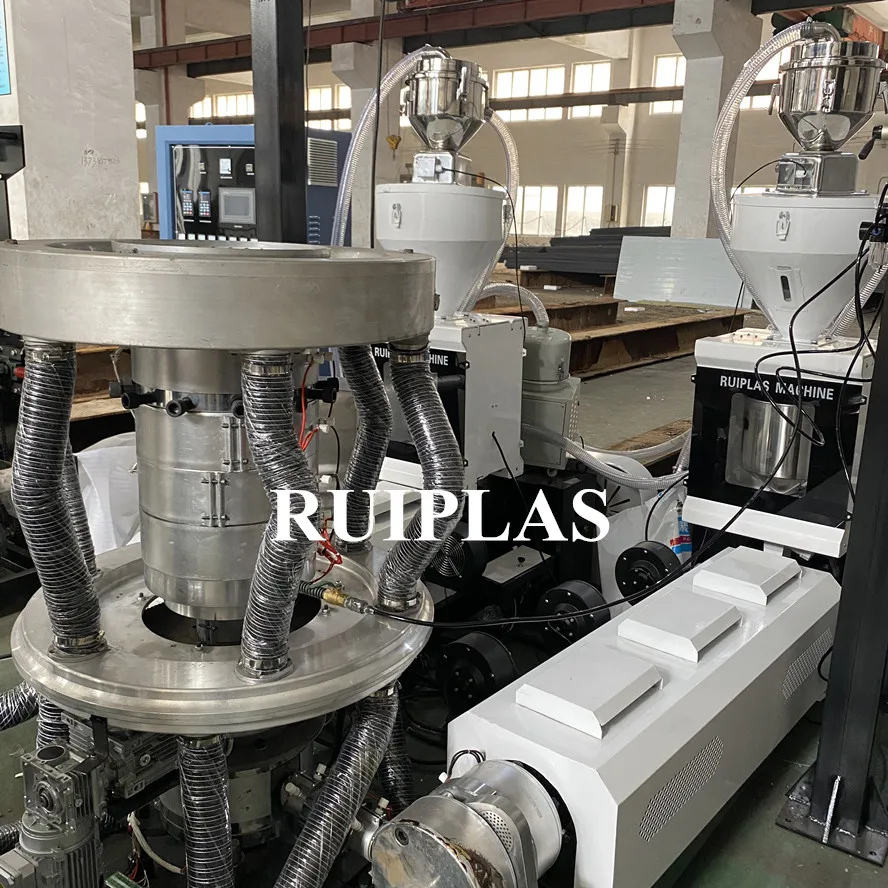 Hot sale three layer ABA Plastic Shopping Bag Extruder Machine for biodegradable bags