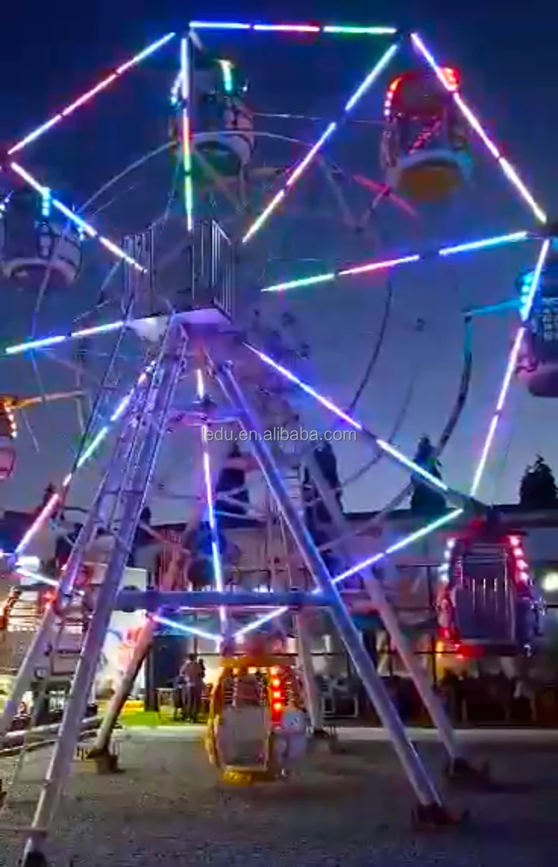 Manufacturer fun fair outdoor amusement facilities customized size christmas ferris wheel