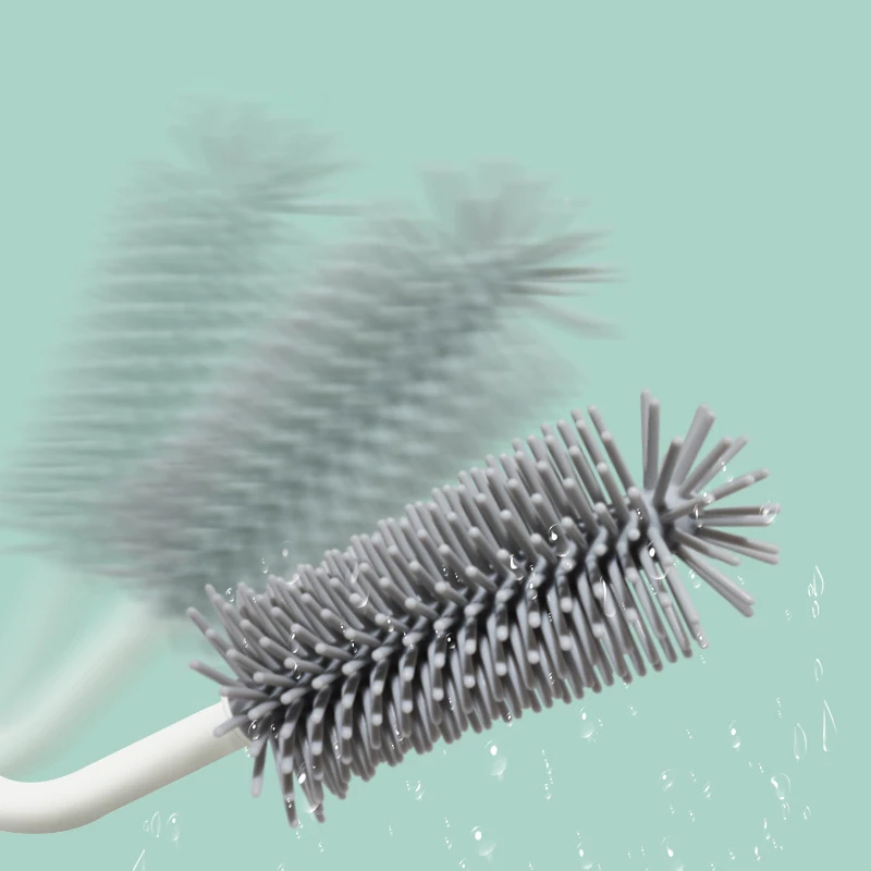 New Arrival Travel Baby Bottle Brush Set Rotating Cleaning Brush Kit with Straw for Cleaning and Washing Milk Bottles