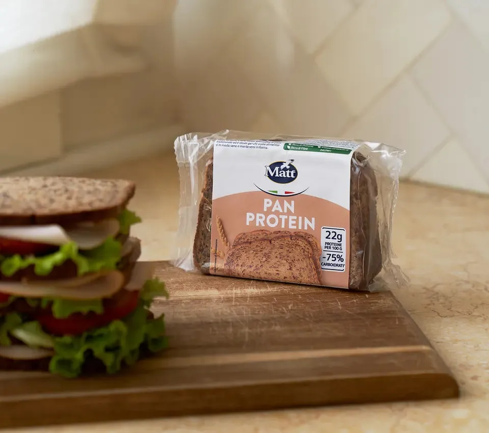 Matt Italian Protein Bread Low-Carb Rich In Protein And Fiber Mixed Seeds Vegan Snacks Healthy Food Export