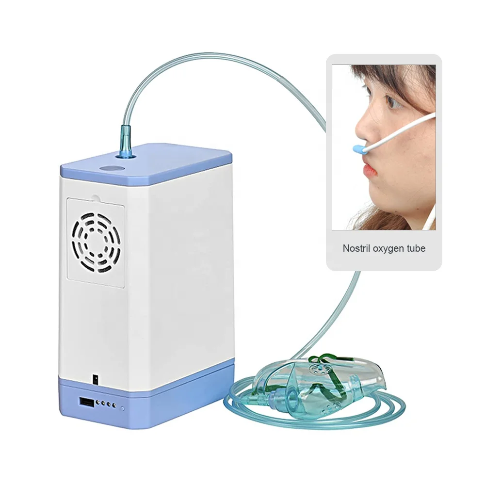 2022 New Arrival Portable Mini Small Oxygen Generator Machine Medical Grade Dual Flow Oxygen-concentrator for Sale