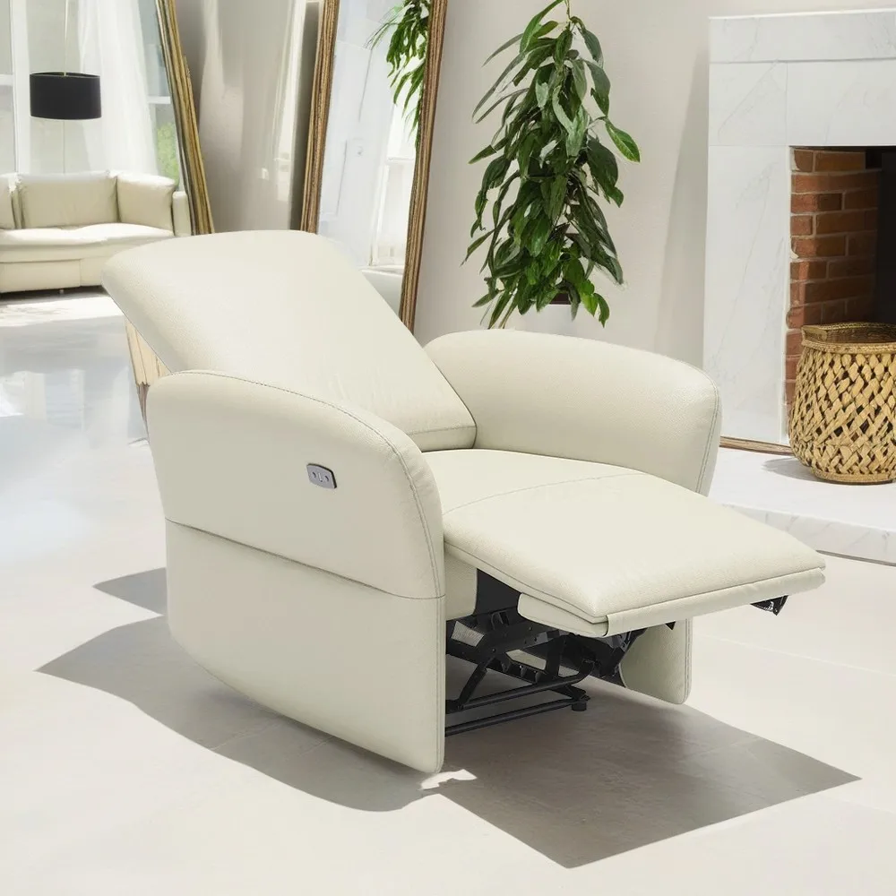Hot Sale Modern Recliner Leather Sofa All Iron Frame Manual Recliner Multi-Function Sofa