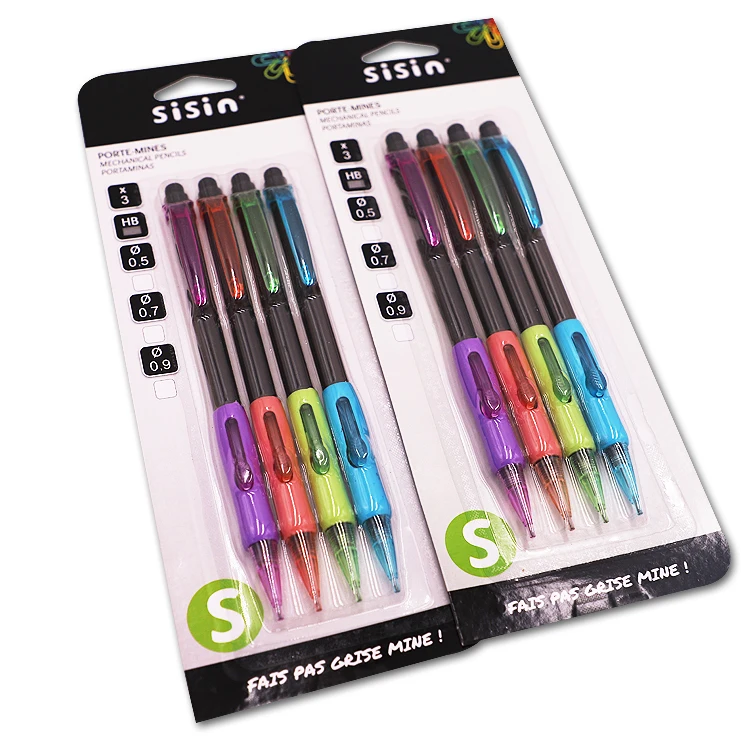 Maxwri Hot Sale School Student Use Mechanical Pencil Set Side Press