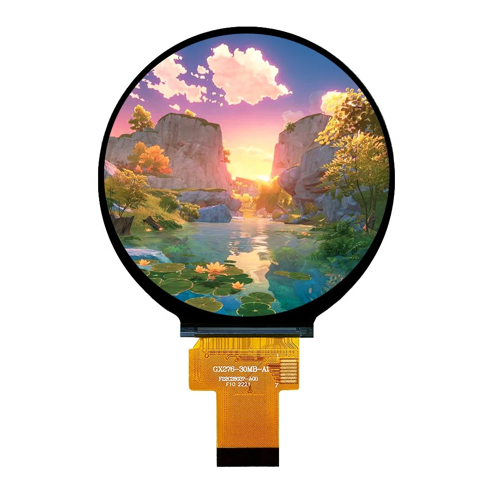 Shenzhen 2.76 Inch 480x480 Pixels Custom Round Screen TFT Lcd Module