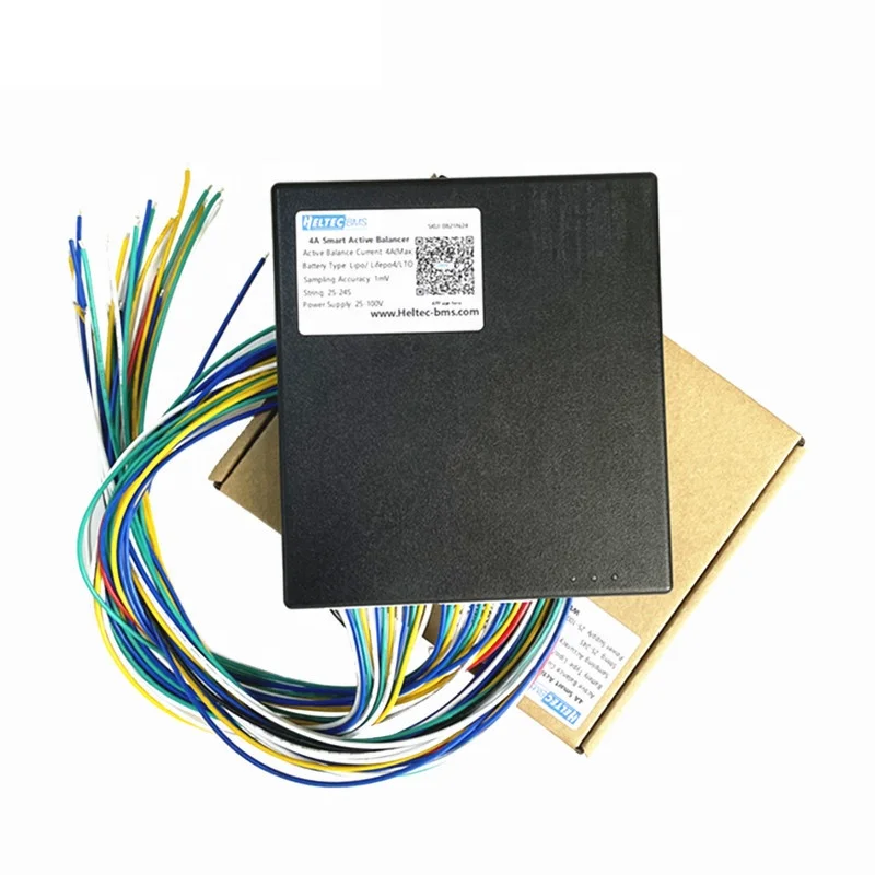 Heltec 96s 1-4A Smart Active Balancer BLE APP Li-ion Lipo /Lifepo4/LTO 1A 2A 3A 4A Supercapacitor Active Equalizer