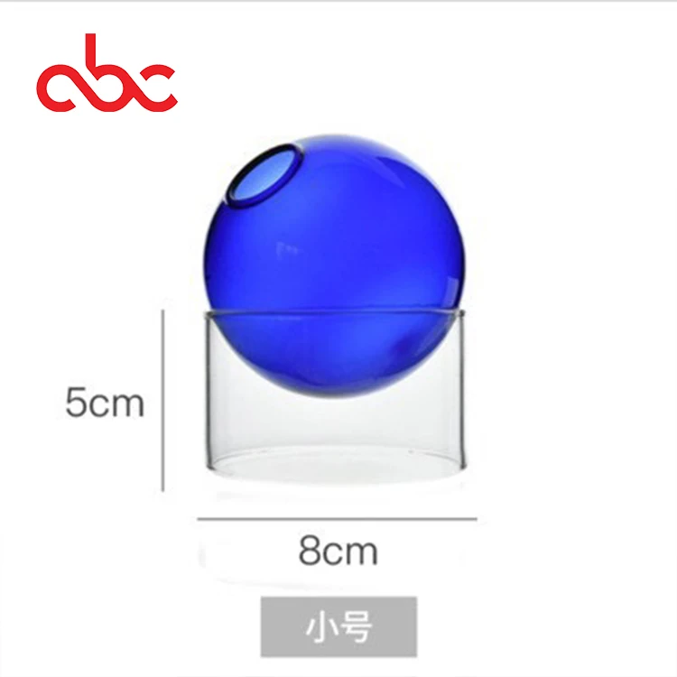 Custom Made Borosilicate Standing Glass Bubble Vase For Propagating Hydroponic Plants Home Garde Wedding Decoration