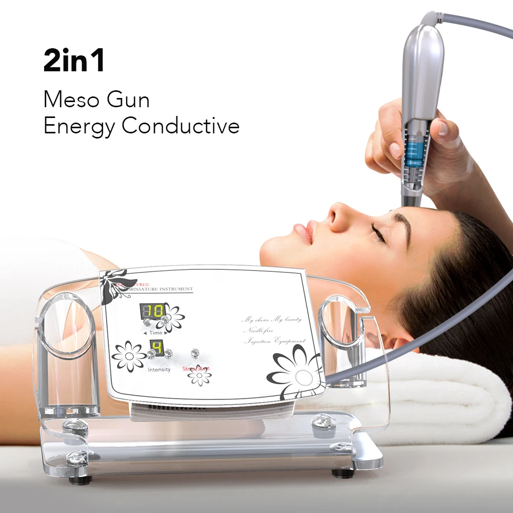 Lead-in Nutrition Electroporation Needle Free Mesotherapy Machine No-needle Mesotherapy Device Skin Rejuvenation Whitening
