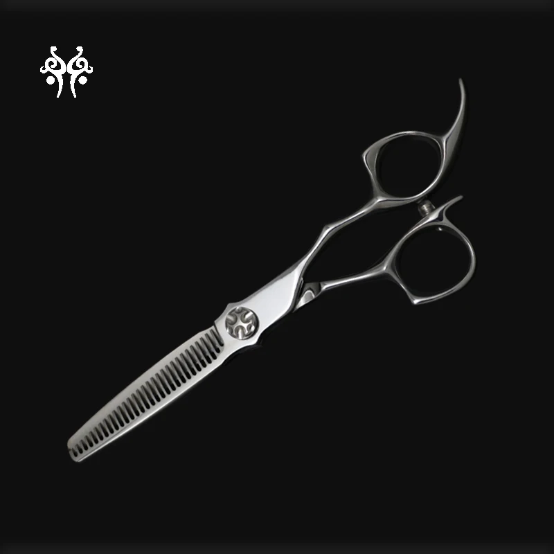 China Good Quality  Professional Hair Scissors 6 Inch Hairdressing Scissors Five-piece Set