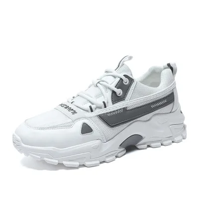 Women Chunky Sneakers 2021 Fashion Platform Sneakers Ladies Brand Wedges Casual Shoes For Woman Leather Sports Dad Shoes 6cm