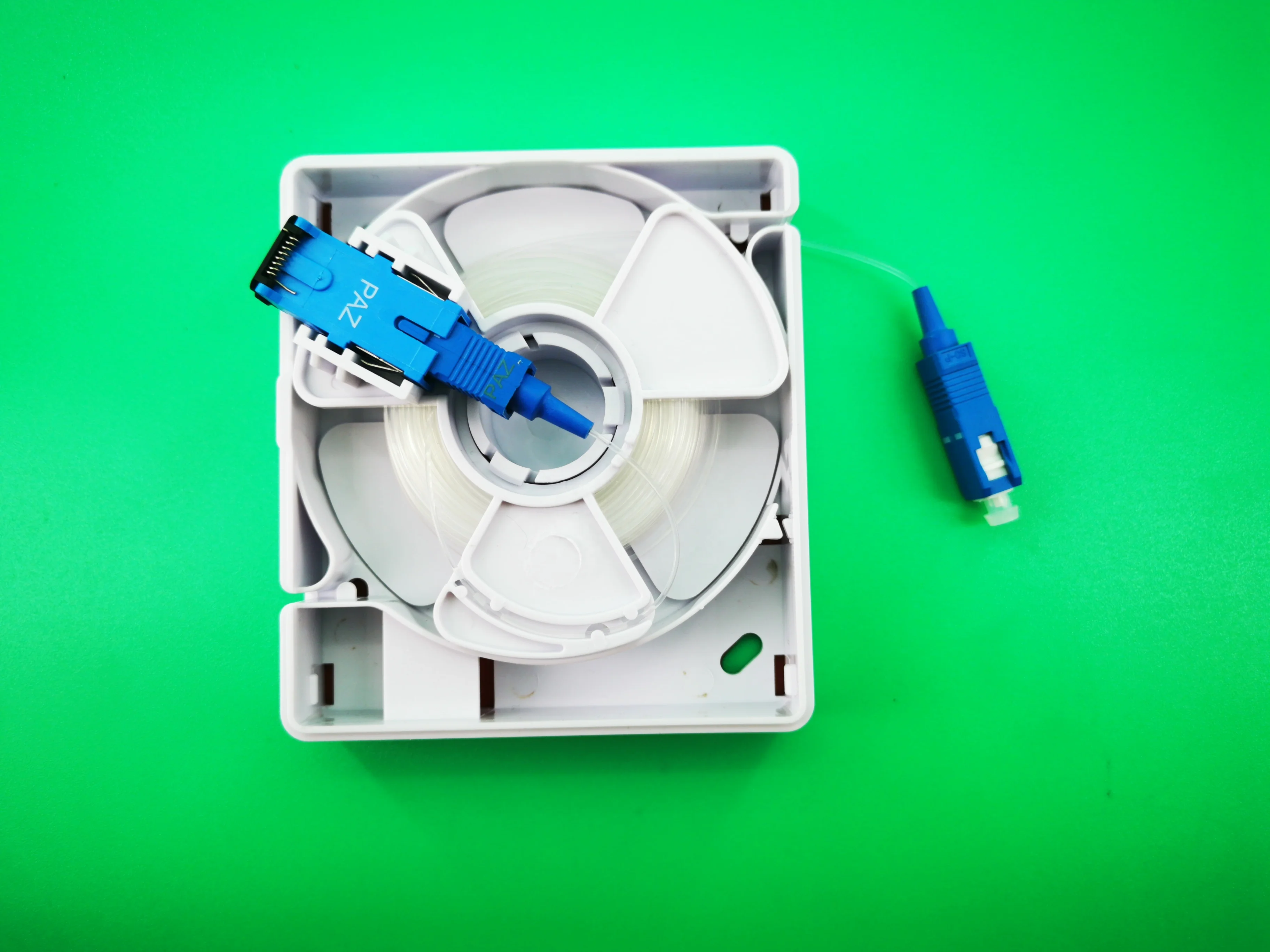 Fiber Optic Invisible Cable G657A2 0.9MM Wall Mounted Desk Rolling Socket Indoor FTTH Terminal Box