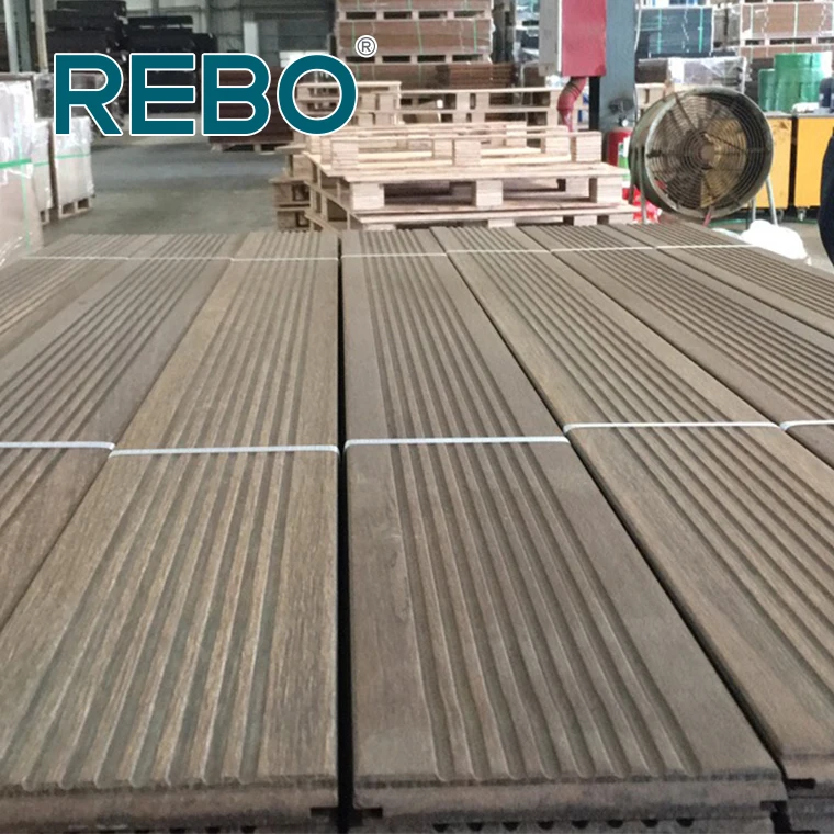 Sustainable outdoor bamboo decking panels terrace flooring board