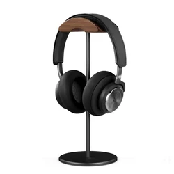 Desktop Hanger Gaming Walnut  Wood Aluminium Headset Stand Earphone Holder