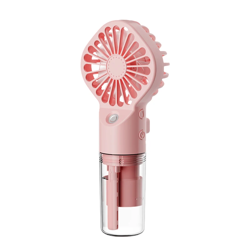 Hot Sale Hand Held Usb Rechargeable Water Portable Mist Fan With Spray