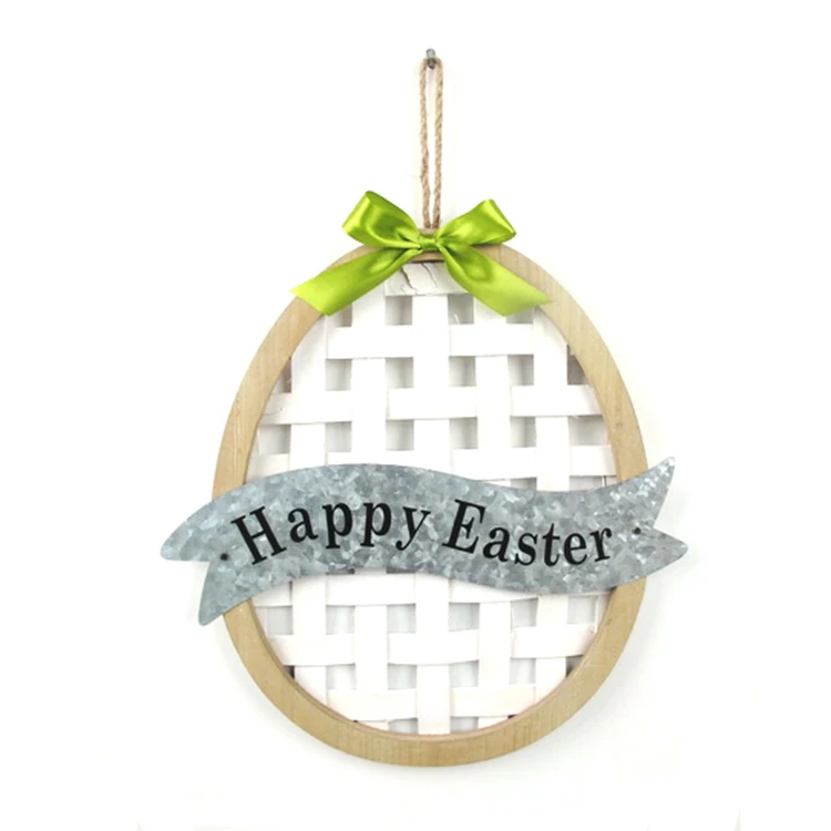 
Hot sale factory direct price easter decoration plaque wooden plaque letter 