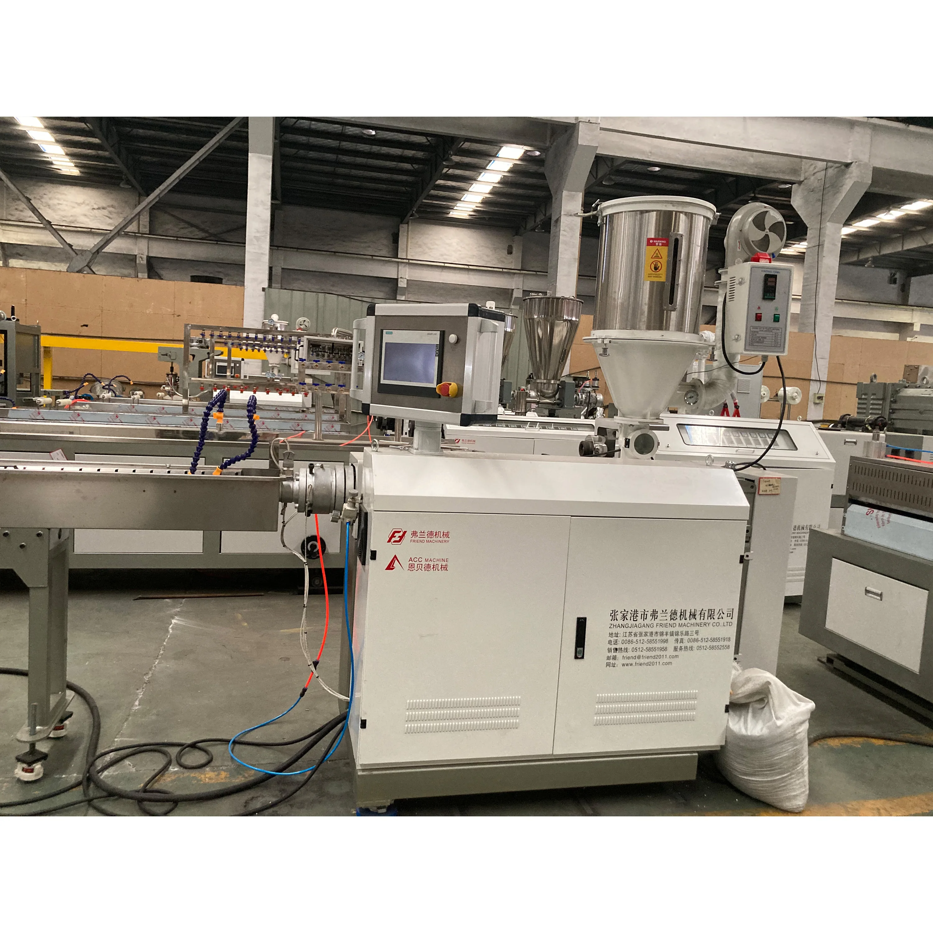 PVC medical oxygen hose making machine / plastic soft tube extruding machinery