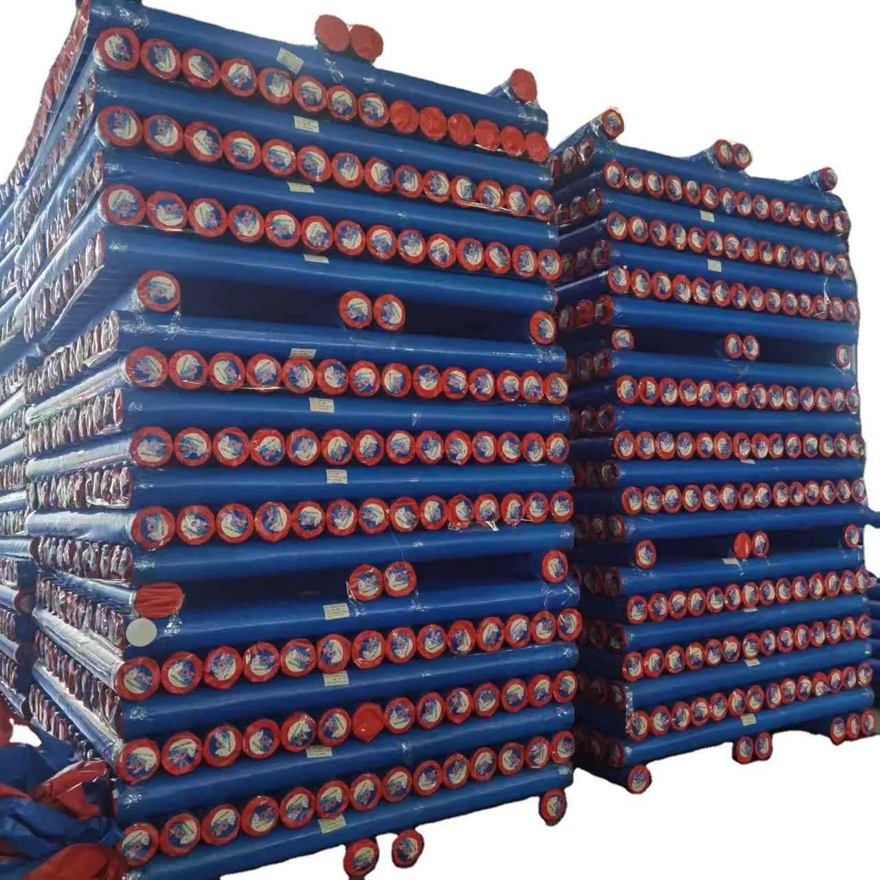MILLION 2*100M blue and orange 150GSM manufacturer professional poly woven tarp rolls Philippines