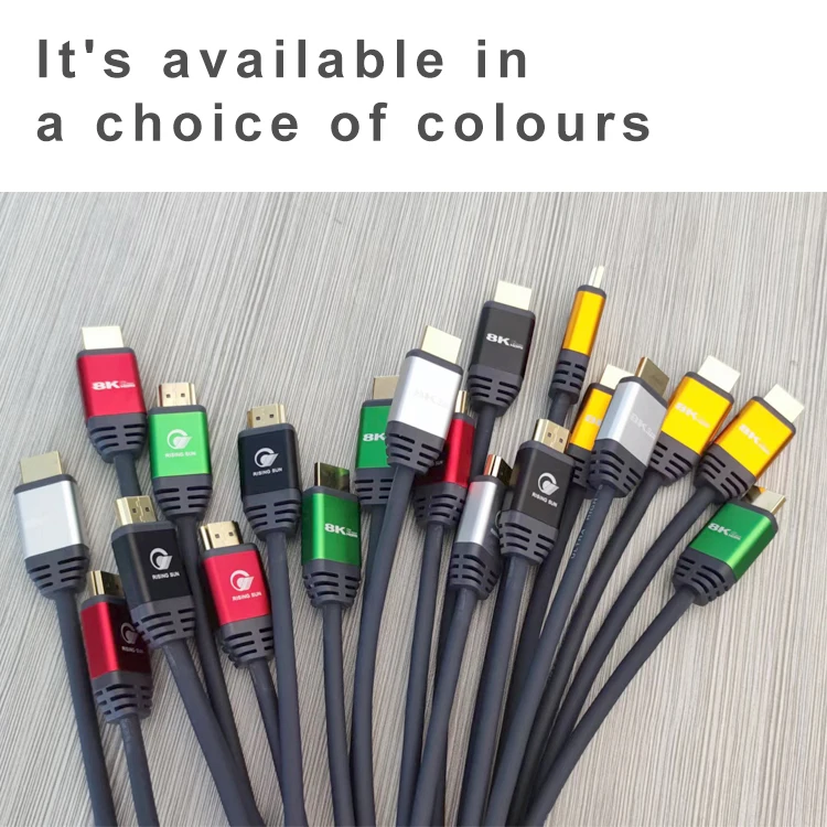 Customized Blue Color 4K HDMI Cable Colorful Hdmi 4k 8k 30hz 60hz Hdmi 2.0 Cable