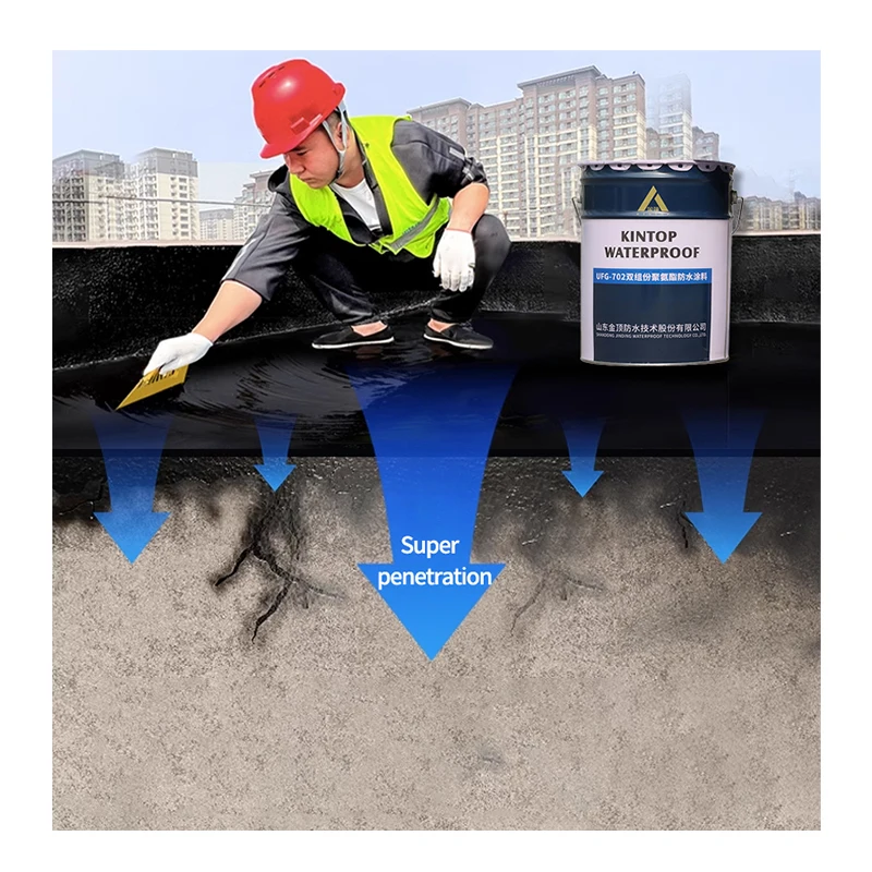 Wholesale Modern Design Sun-Proof Water-Proof Heat-Resistant Polyurethane Roofing Flexible Rubber Spray Waterproof Coating