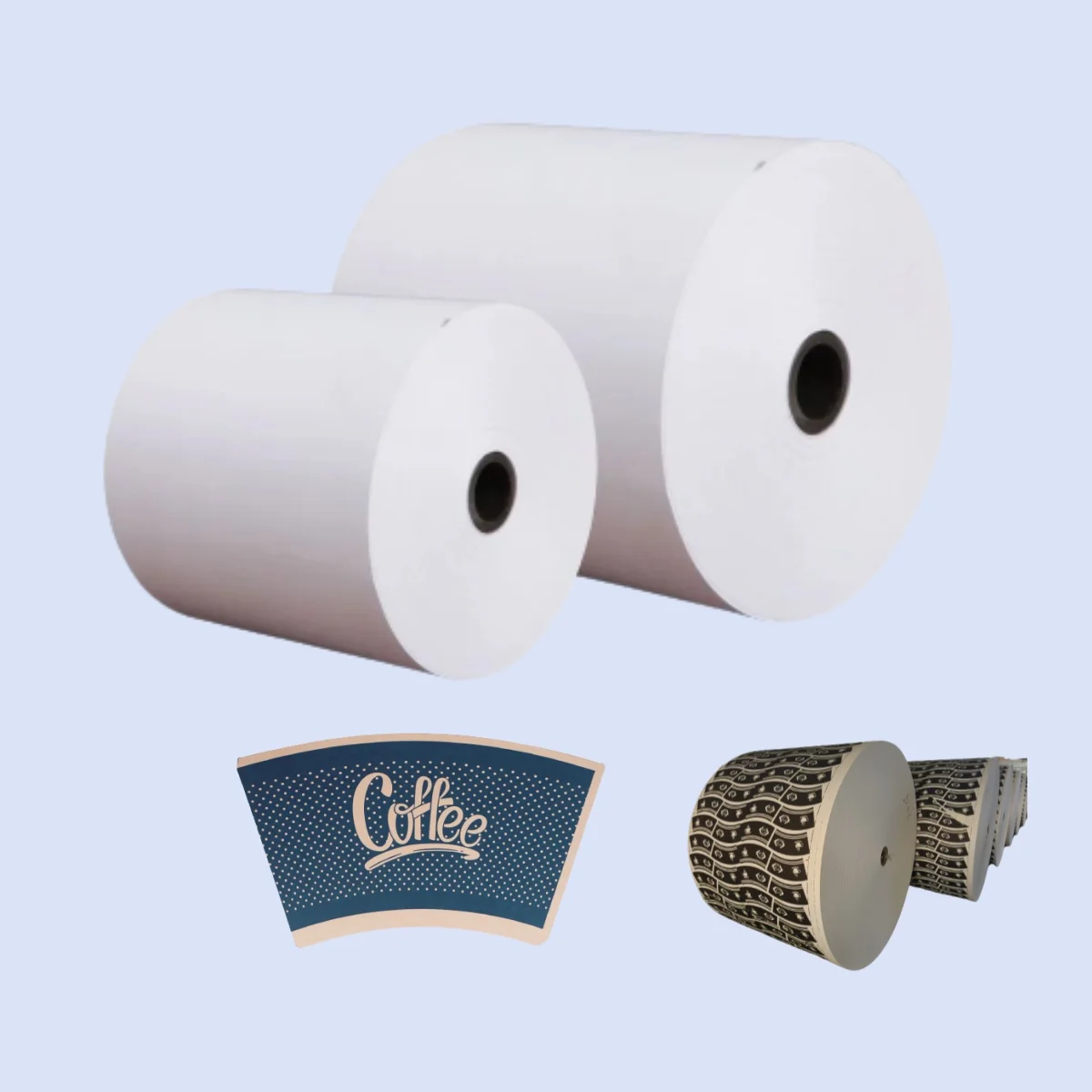 Factory Pe/PLA Coated Paper Cup Raw Material Paper in roll