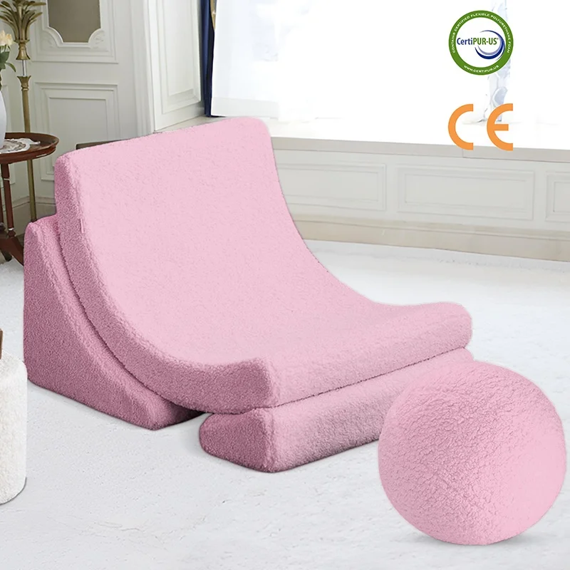 Customized Comfortable Kids Play Sofa Toddler Foam Combination Baby Sofa Set Safety Soft Mini Kids Play Sofa For Reclining