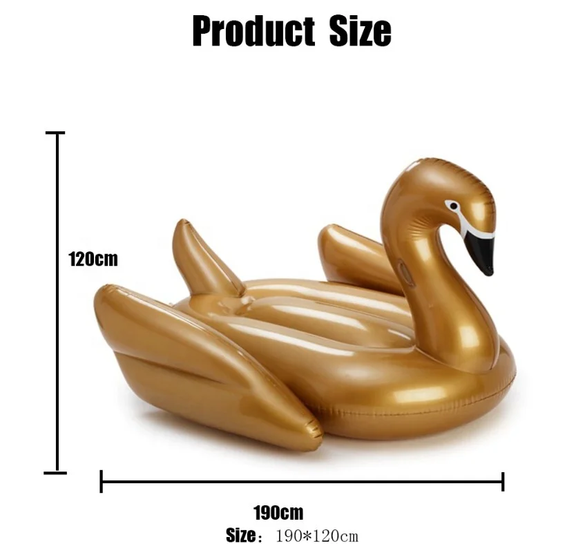 High Quality Large Outdoor Swimming Pool Lounge Toy Inflatable Swan Pool Floats for adults