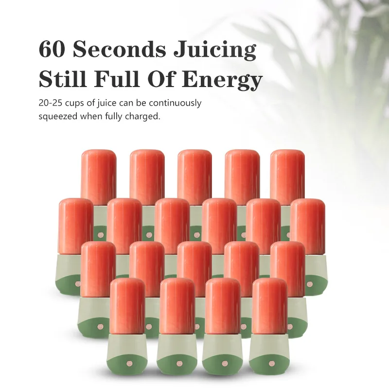 High Quality USB Wireless Juicer  Multifunctional Fruit Crusher Electric Mini Juicing Cup Blender Portable Electric Juicer Maker