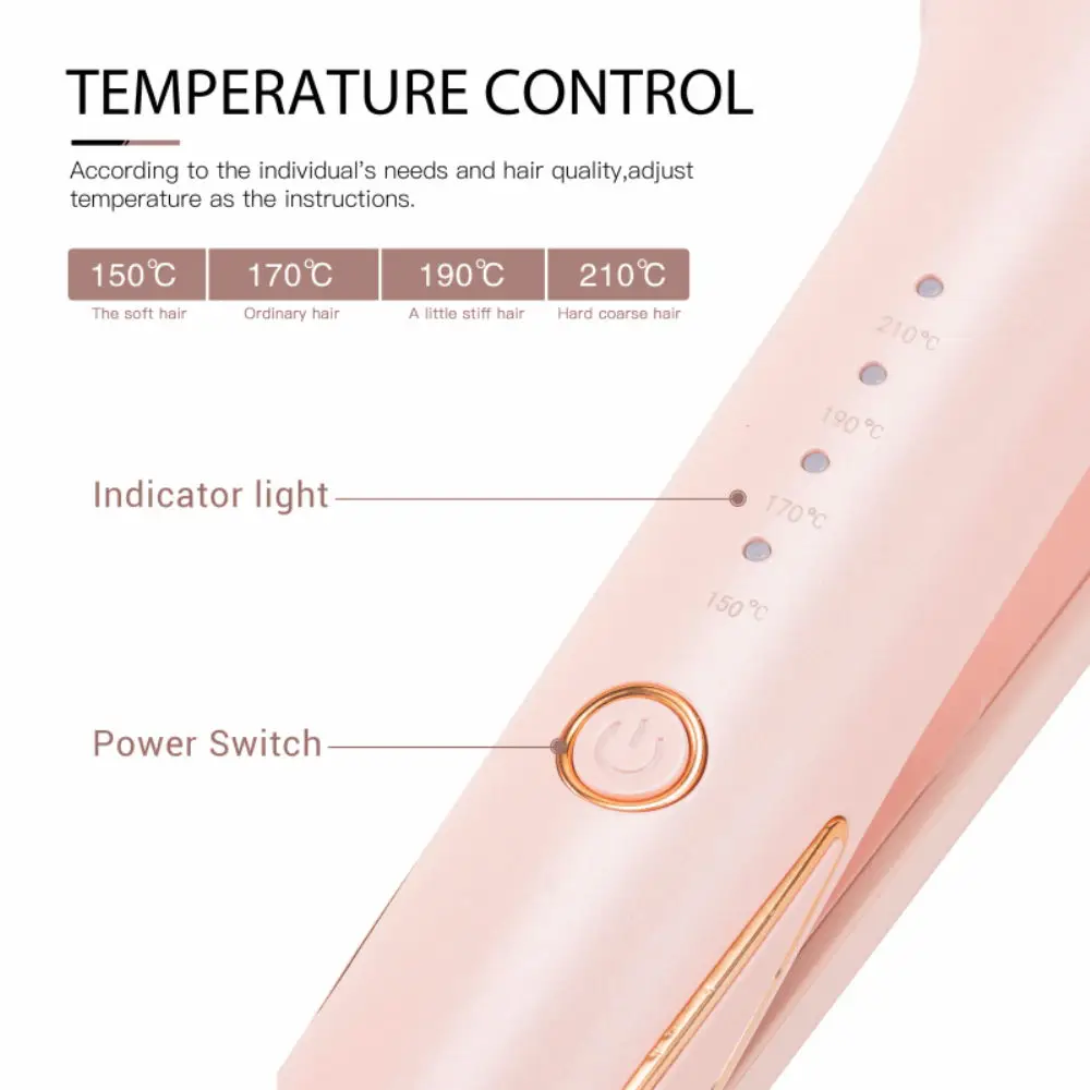 pink color new design hair curler deep hair waver hair curling wand