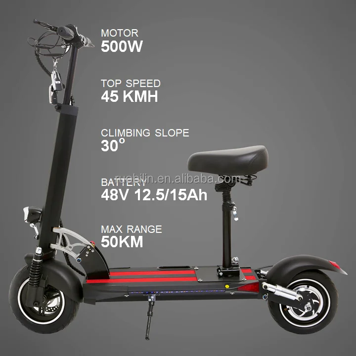 Portable Electric Scooter 500W 48V 12.5AH Medical Scooter Mobility Foldable Electric Water  Scooters Jetski for Adults