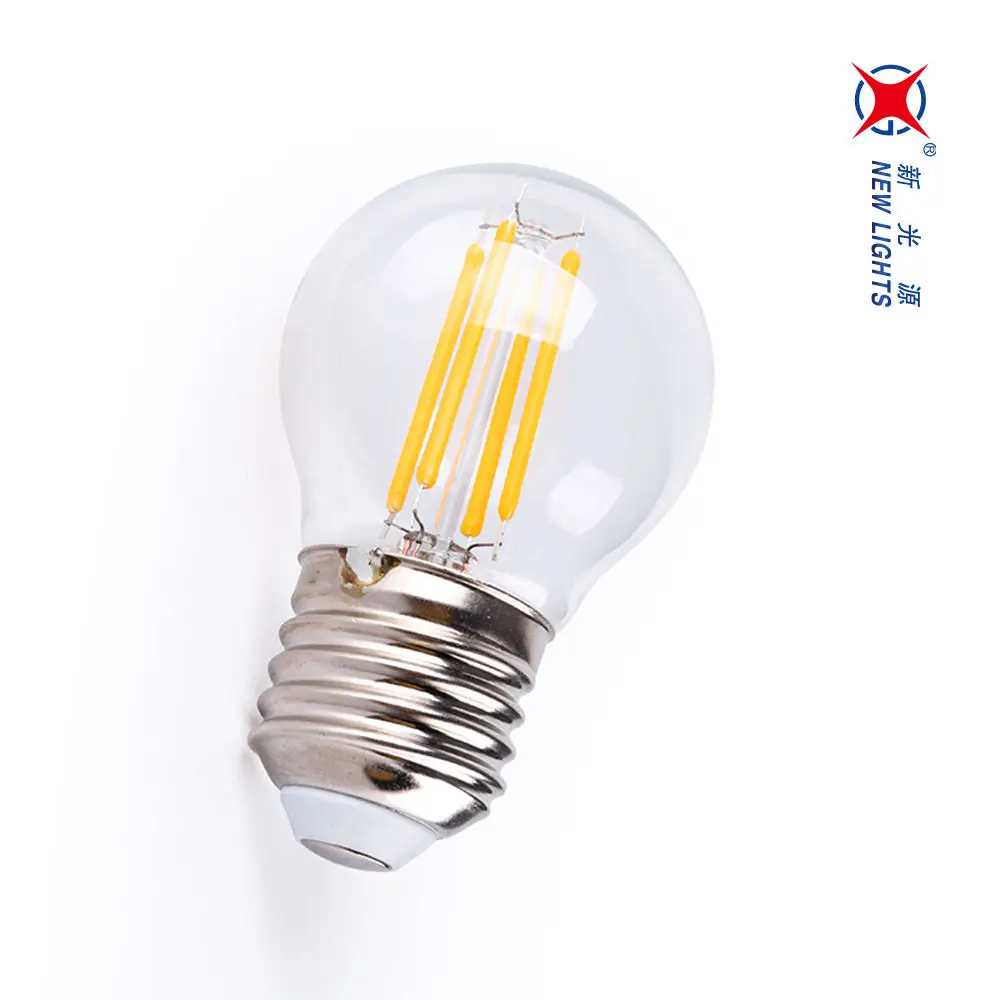 Hot selling E12 E14 E26 E27 DC12V 24V AC110 220V 2W 4W 5W P45 G45 Globe Decorative LED Vintage Retro Filament Bulb Light Lamp