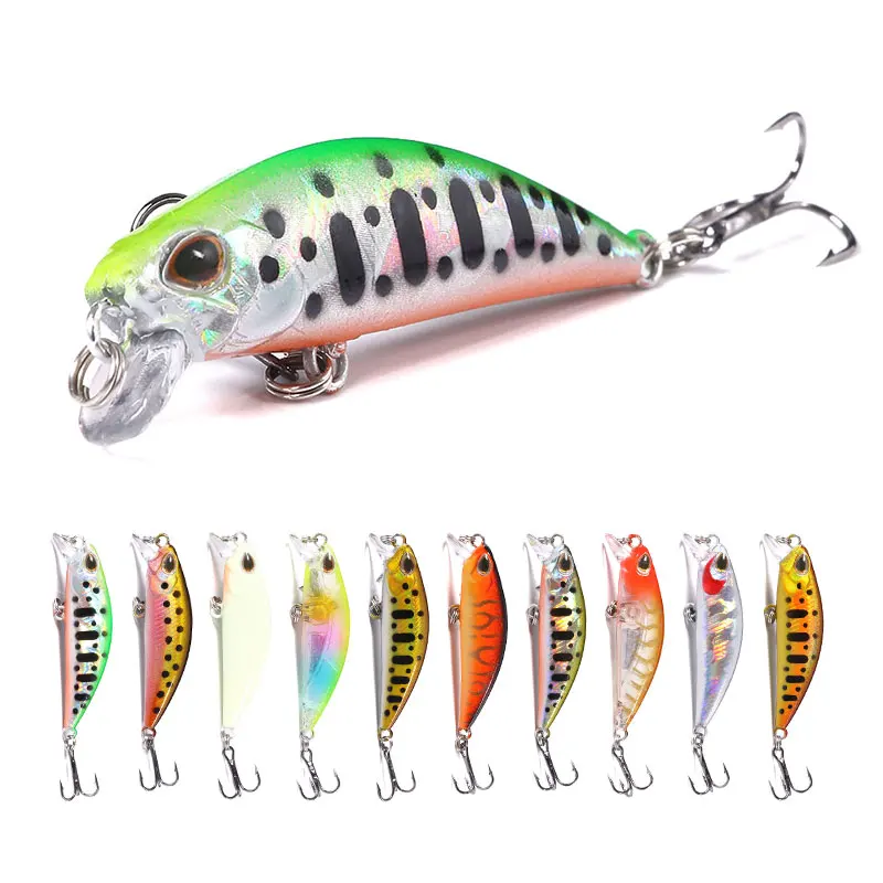 NEWUP 5.4g 5.8cm artificial sinking minnow lure vivid handmade fishing bait
