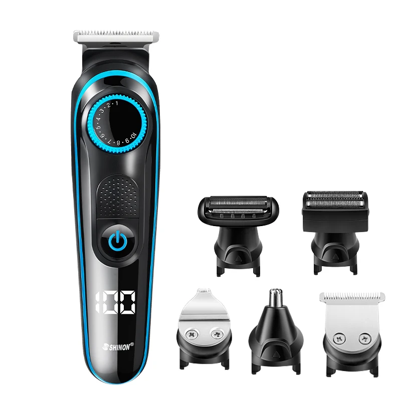 Professional Beard nose Trimmer Electric Cordless 5 in 1 Hair Clipper cutting Mustache men Grooming kit trimmer for men