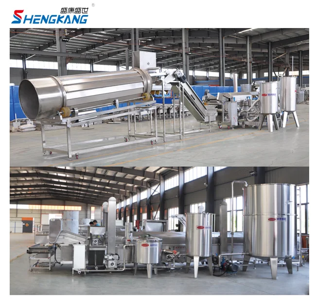 Factory Directly Fully Automatic Small Scale Potato Chips Crisps Frying Machine French Fries Potato Chips Production Line