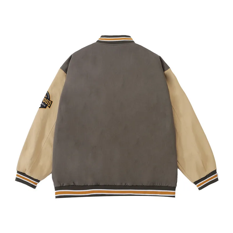 American Custom Print College Baseball Jacket Vintage Bomber Flight Letterman Varsity Jacket For Men