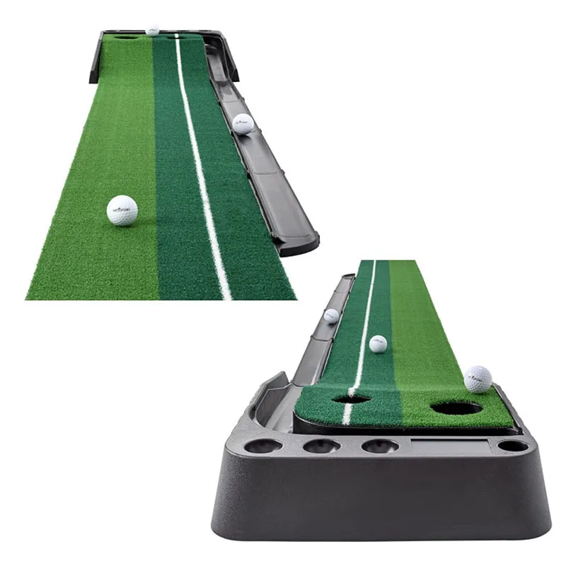 Wholesale Golf Putting Green Mat With Auto Ball Return System Mini Golf Game Practice Equipment And Golf Gifts