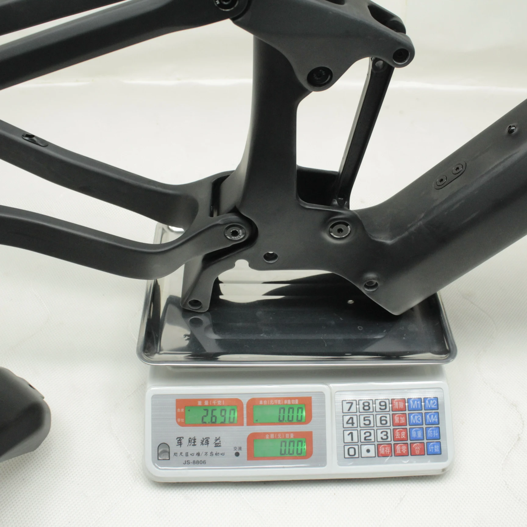 New Design Full Suspension Frame Carbon Fiber E Bike Frame With SHIMANO Motor