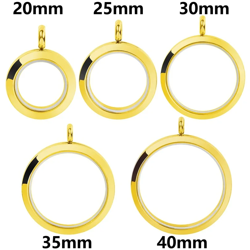 SUYAN Jewelry Factory DIY Good Quality Floating Charm Necklace Locket Pendant Stainless Steel Stainless Steel Floating Locket