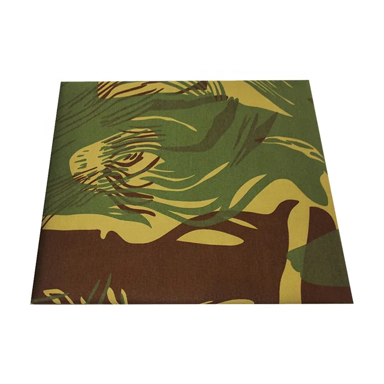
Anti-infrared 100% Cotton African Military Printed Camouflage fabric 