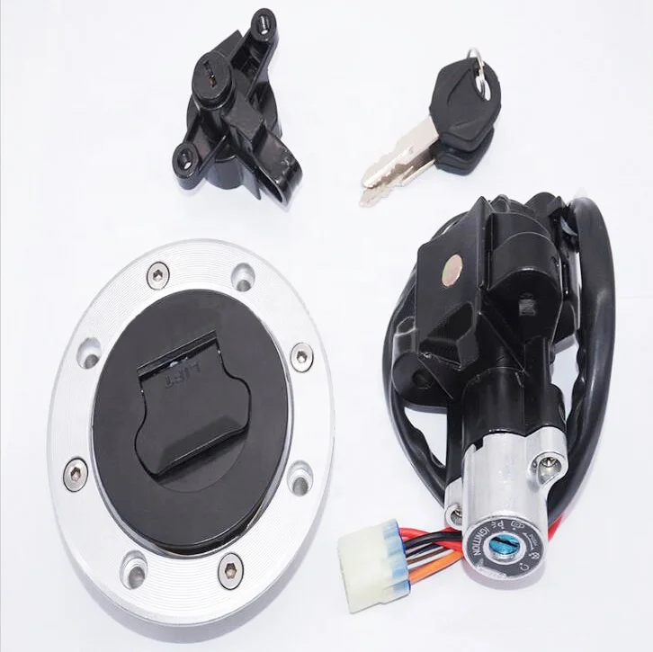 Motorcycle racing accessories for Suzuki GSF600 GSF1200 set lock fuel tank c ap ignition switch