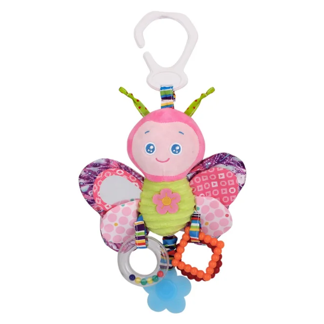 
Baby Hanging Soft Kids Crib Toys Car Seat Baby Stroller Toy Colorful Animal Bell Rattle for Infants Baby Musical Toys 