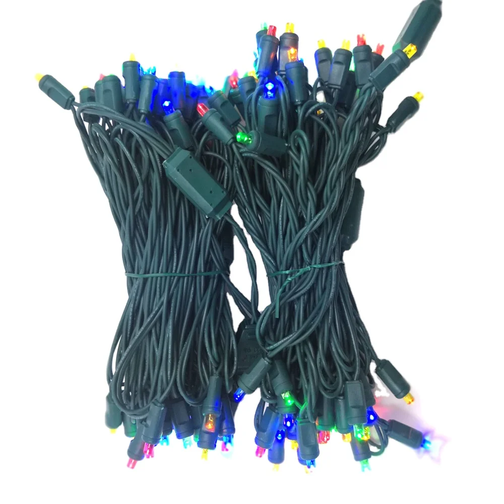 Широкоугольный Рождественский свет красный наружный светодиодный гирлянда 5 м 50ct мм мини-гирлянда