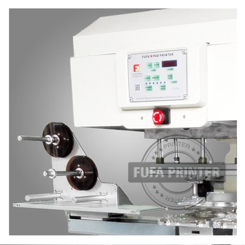 Economy 2 Color Ink Cup Tampo Printing Machine with Shuttle Working table / auto cleaning pads