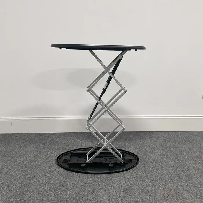 Rectangle Podium Counter Foldable Pop up Table Automatic Rising Promotional Counter Display