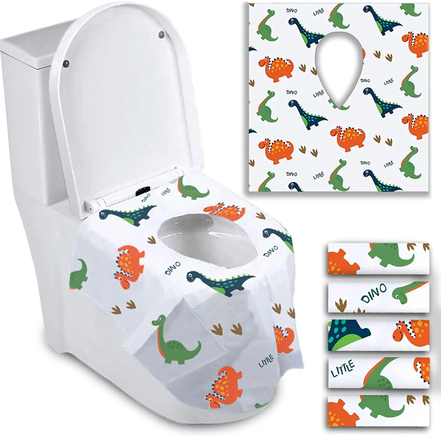 Eco-friendly Disposable Hygienic One Time Use Flushable Waterproof Toilet Seat Covers