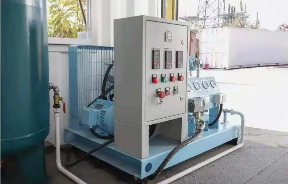 5m3/h 20m3/h 50m3/h 100m3/h oxygen fueling filling station compressor with 15mpa 40L oxygen tank cylinder