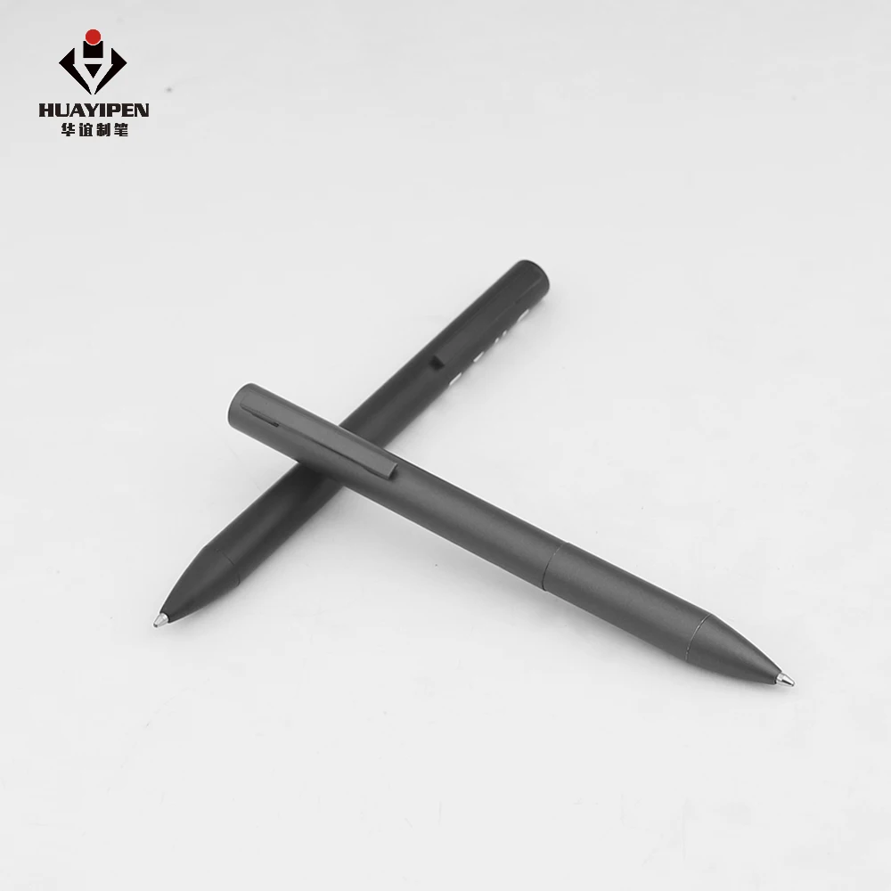 High Quality Black Simple but Elegant Ballpoint Pen logo for Conference