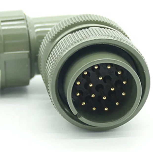 Hot Sale Servo motor plug GIET motor side power connector 20-29 17pin waterproof connect MS-5015 circular right angle connector