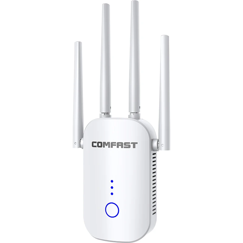 Comfast White 4 antenna 1200Mbps 5G WiFi Repeater Portable Signal Booster Wireless Amplifier CF-WR7