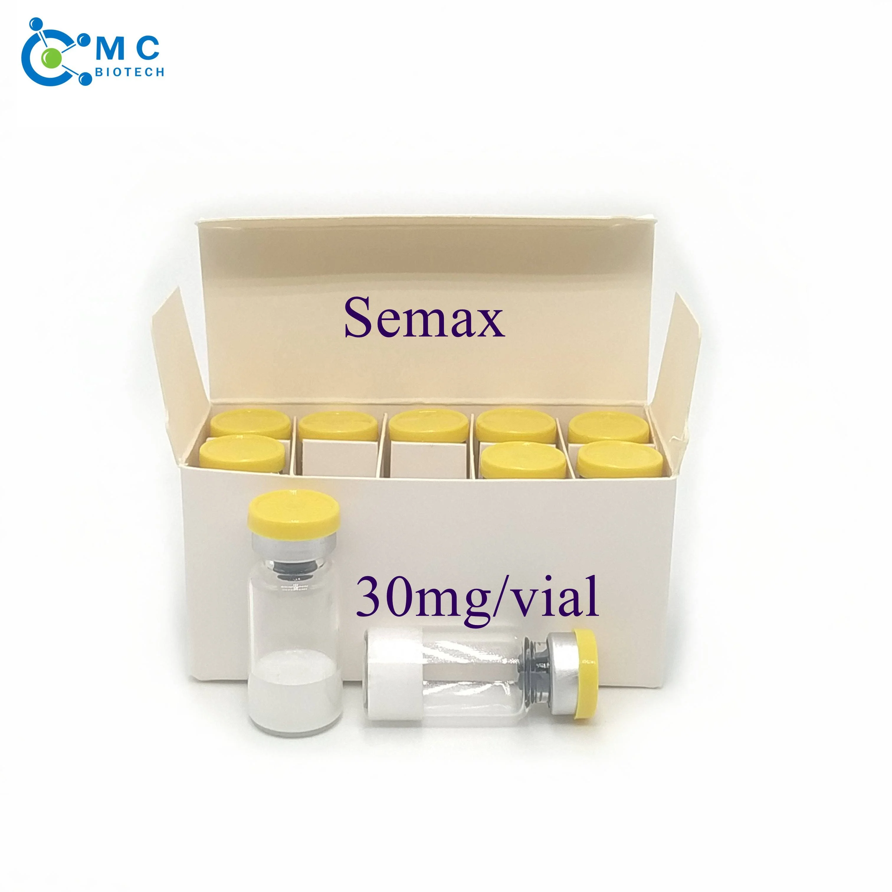 
CAS 80714-61-0 Best price high purity Semax peptide powder 30mg per vial 