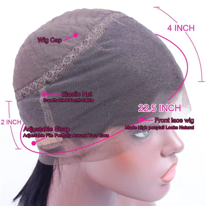 Raw Vietnamese Hair 13x4 Transparent Lace Front Glueless Straight Frontal Closure Bob Human Hair Ombre Double Color Wig