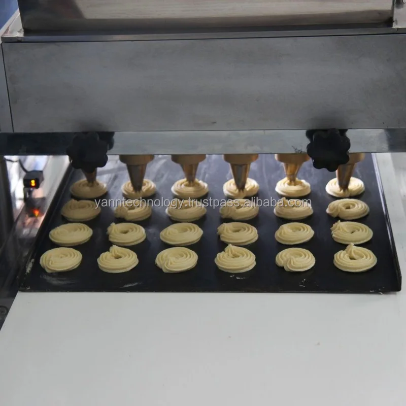 Mini Biscuit Machine Cookie Make Complete Automatic Line Multidrop Wire Cut Industrial Cookie Depositor Molding Press Machine